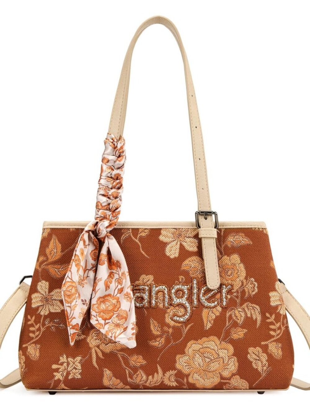Wrangler Floral Whisper Satchel Bags for Women Vintage Embroidered Purse with